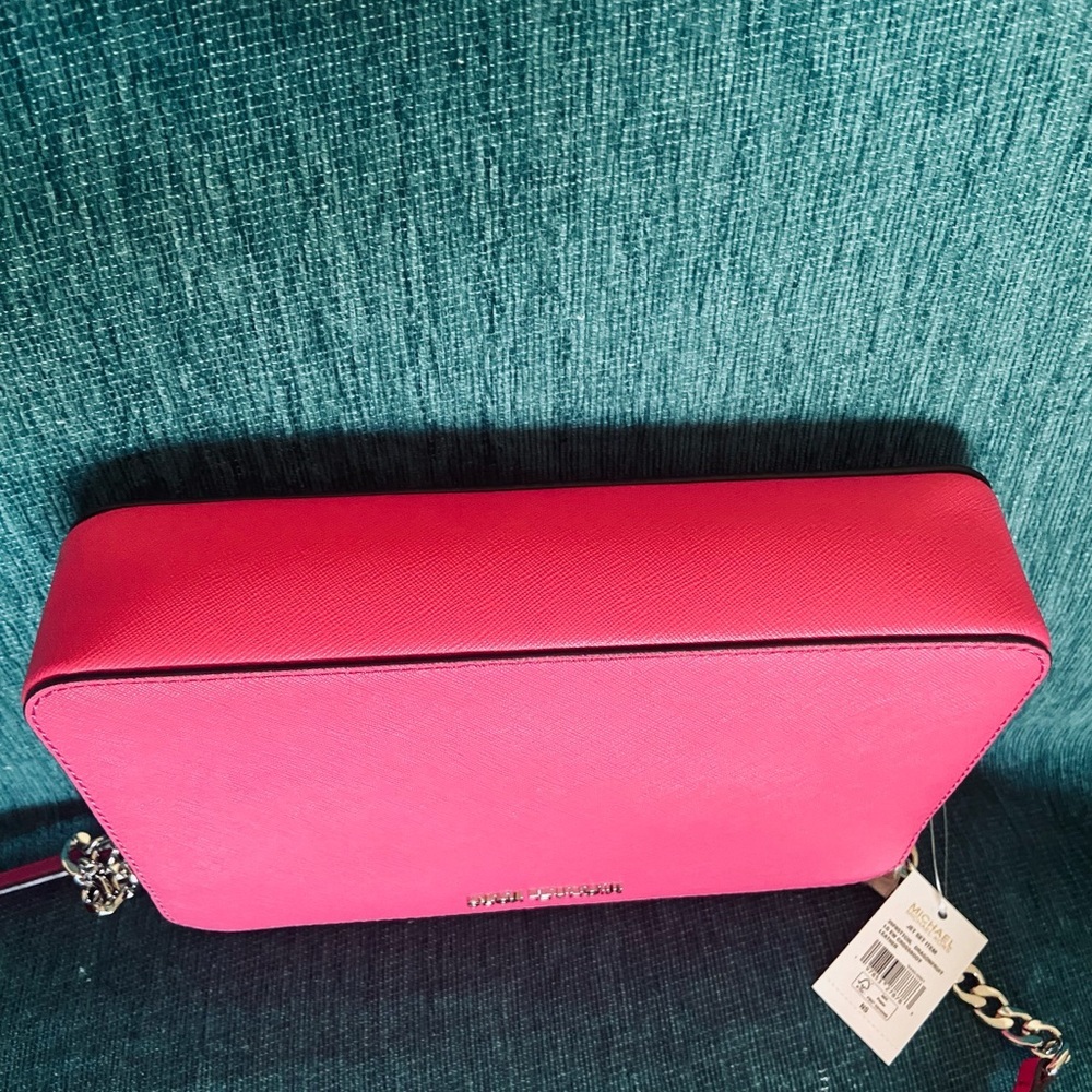 Michael Kors Jet Set Saffiano Leather Crossbody Bag - Picture 7 of 9
